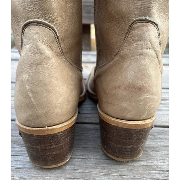 Vintage Wild Country Men's 10D Campus Boots Marbled Leather Square Toe